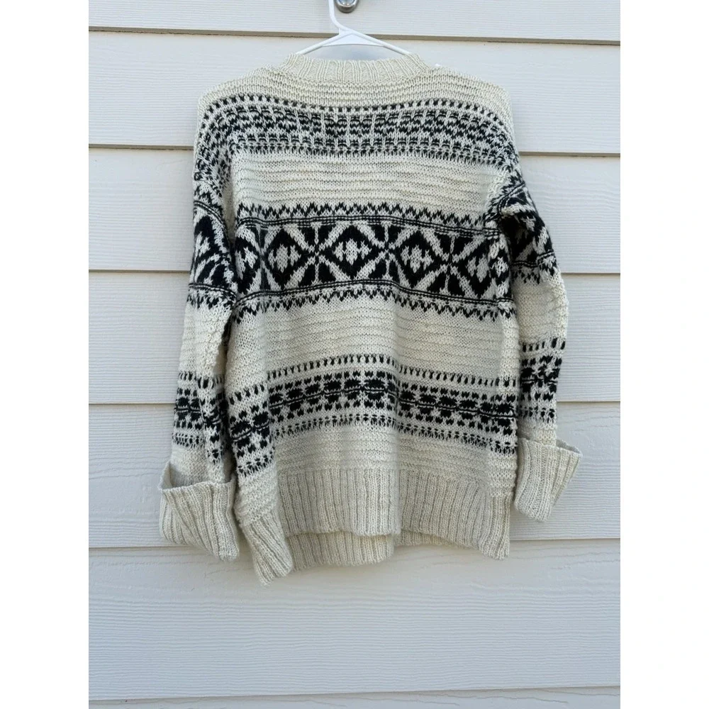 Polo Ralph Lauren Nordic‎ Wool Alpaca Blend Sweater Winter Cream Size Small - Picture 8 of 9
